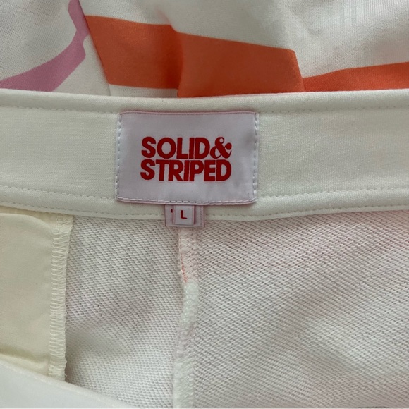 Anthropologie Solid & Striped Shorts Pink Orange Size Large EUC - Picture 3 of 4